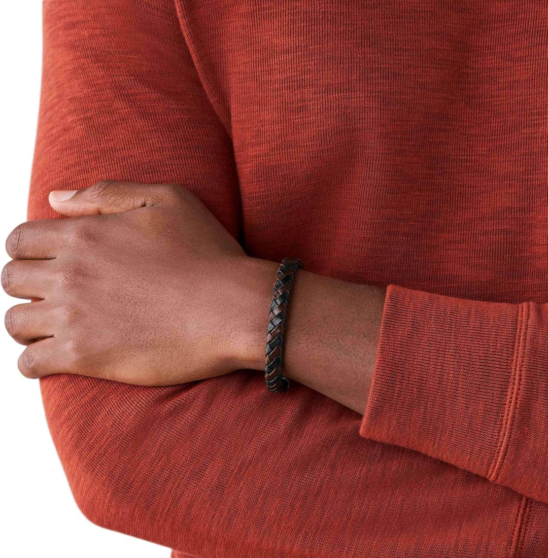 Fossil Dreifarbiges Herrenarmband mit mehreren Strängen, JA5932716