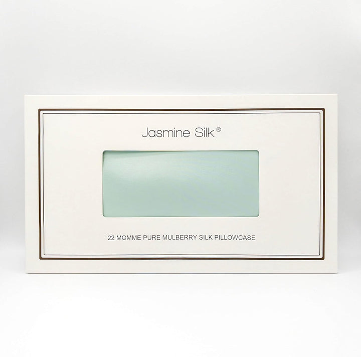 Jasmine Silk Kissenbezug aus 100% 22 Momme Maulbeere Charmeuse Seide, 50 cm x 75 cm, Hotelverschluss