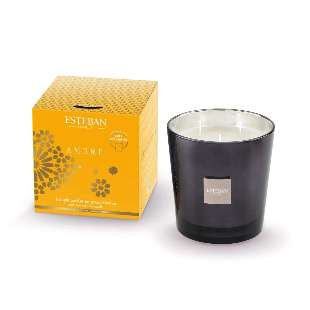 Esteban Paris Ambre Duftkerze 450g (3 Docht Duftkerze) NEU