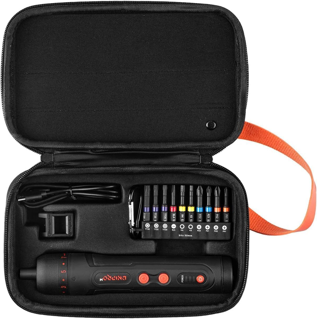 Akku-Schraubendreher, 4V (3.6V Nom), 5 Nm Drehmoment, USB-C Schnellladung, LED-Frontlicht, Kompakter