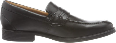 Clarks Men's Whiddon Loafer Moccasin, Braun (Dark Tan Leather) 39.5 EU Schwarzes Leder, 39.5 EU Schw