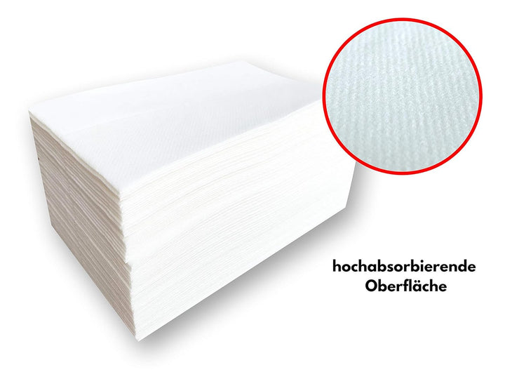500 Stück Pflegetücher/Einmalwaschlappen Baby - trocken, seifenfrei, aus Zellulose - für Baby, Kosme