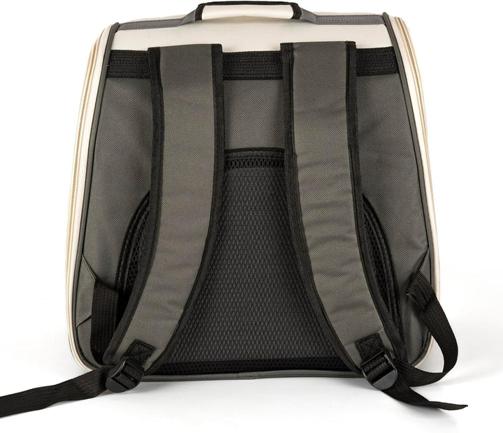 Haustier Rucksäcke Tragetasche Katzenrucksack Hunderucksack Leicht Handlich, Grau 37 × 34 × 25 cm Gr