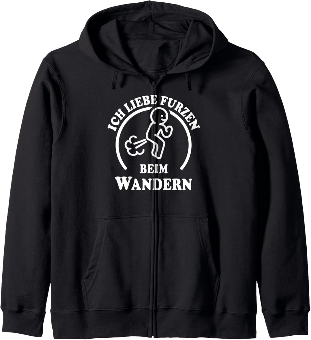 I Love Furzen Wandern Furz Kacken Furzkasse Ich Liebe Furzen Kapuzenjacke