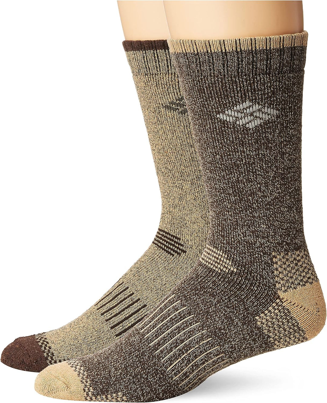 Columbia Men's 4 Pack Mositure Control Crew Socks 37.5-46 EU Khaki/Braun, 37.5-46 EU Khaki/Braun