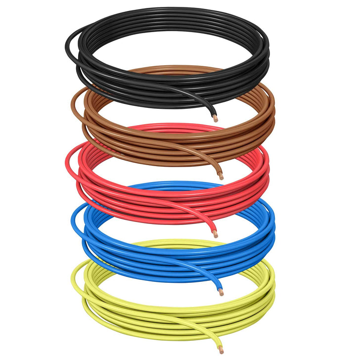 DCSk Fahrzeugleitung - 1,5mm² - 10m - FLRY B asymmetrisch Sortiment 5 Farben - 1.5 mm² - KFZ-Kabel-L