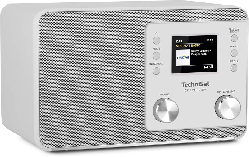 TechniSat DIGITRADIO 307 - DAB Radio (DAB+, UKW, Aux-Eingang, Kopfhöreranschluss, Favoritenspeicher,