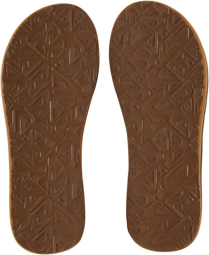 Quiksilver Herren Carver NubuckFlipflop 39 EU Brown Black Brown, 39 EU Brown Black Brown