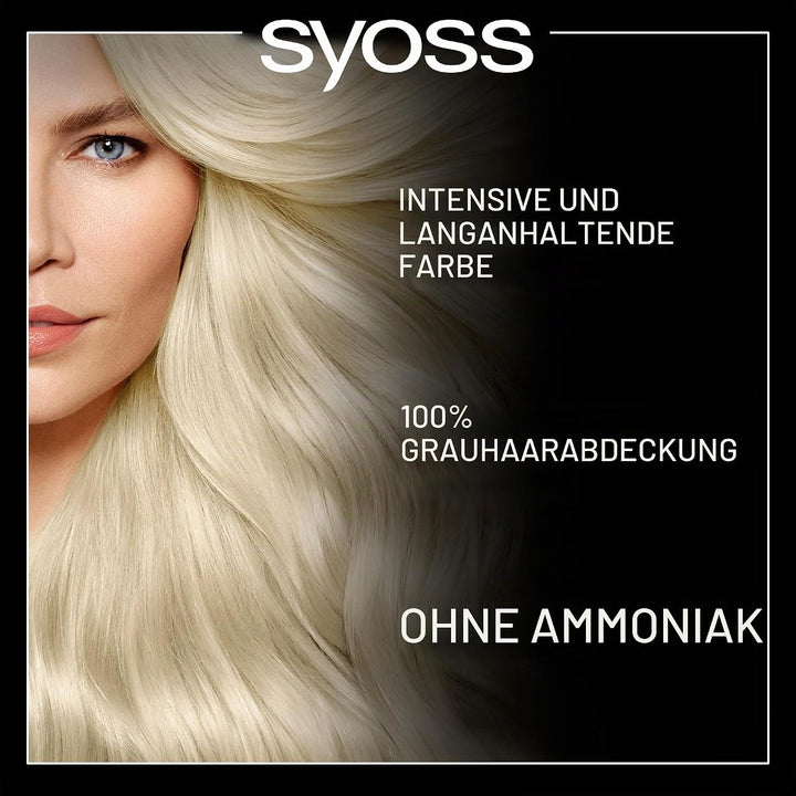 Syoss Oleo Intense Permanente Intensive Ölfarbe, 7,58 Cool Beige Blond, 3er Pack