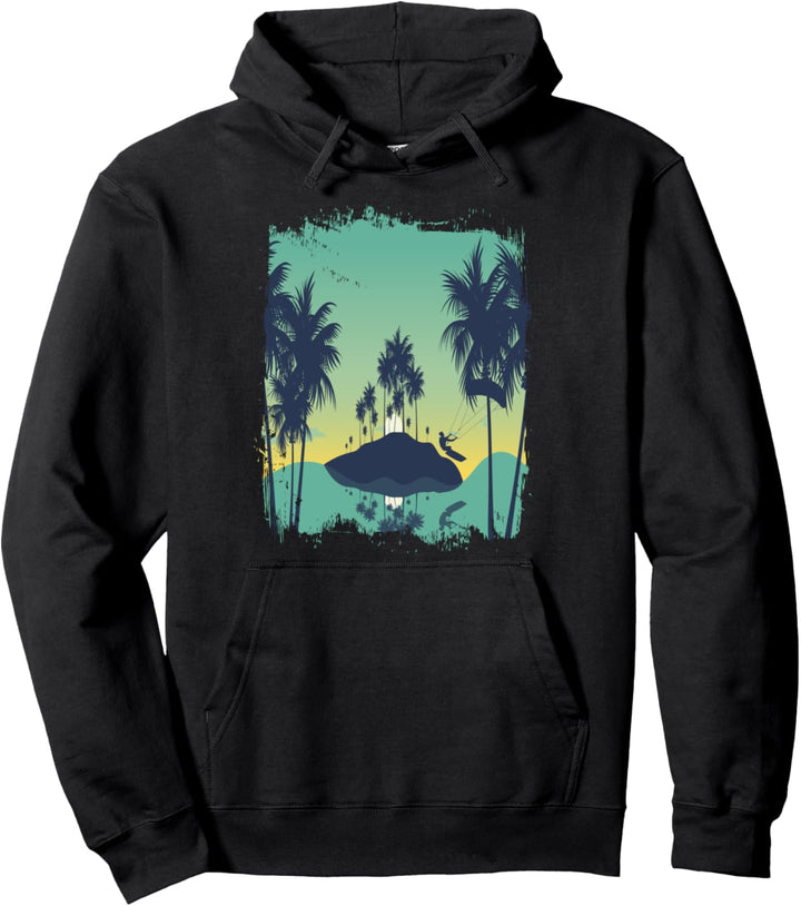 Sommerurlaub Sportler Geschenk Kitesurfen Pullover Hoodie
