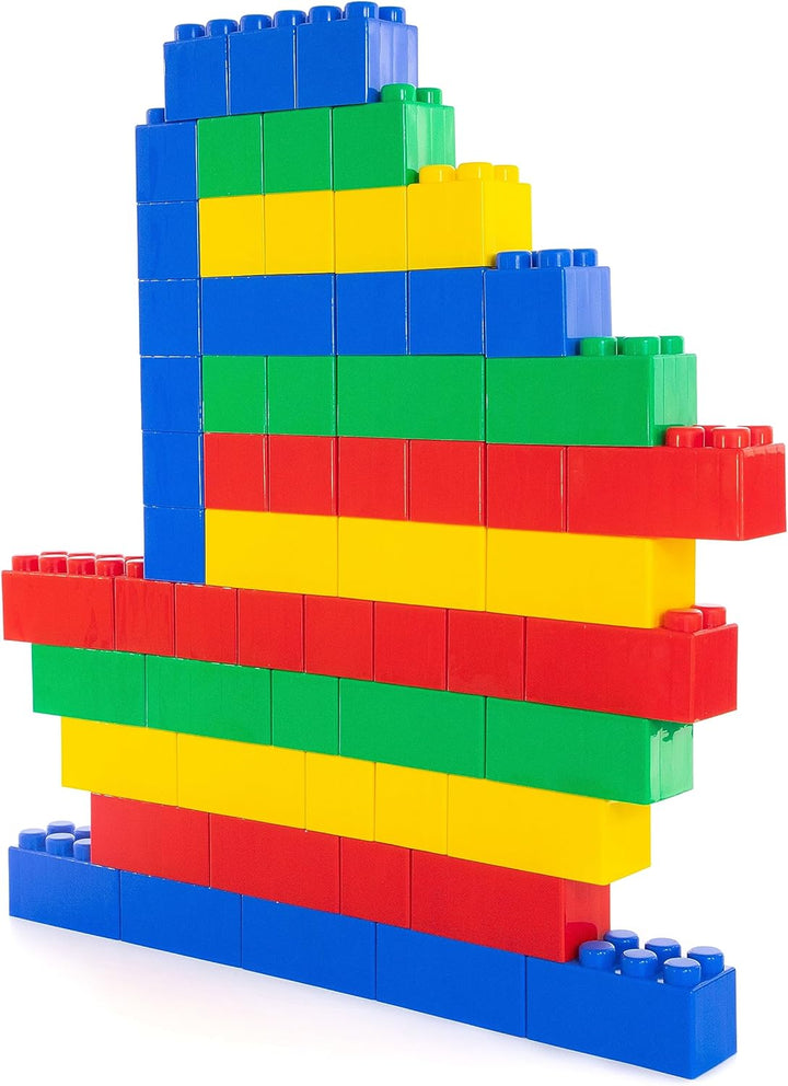 Wader Quality Toys Bausteinblock XXL, 72 Teile