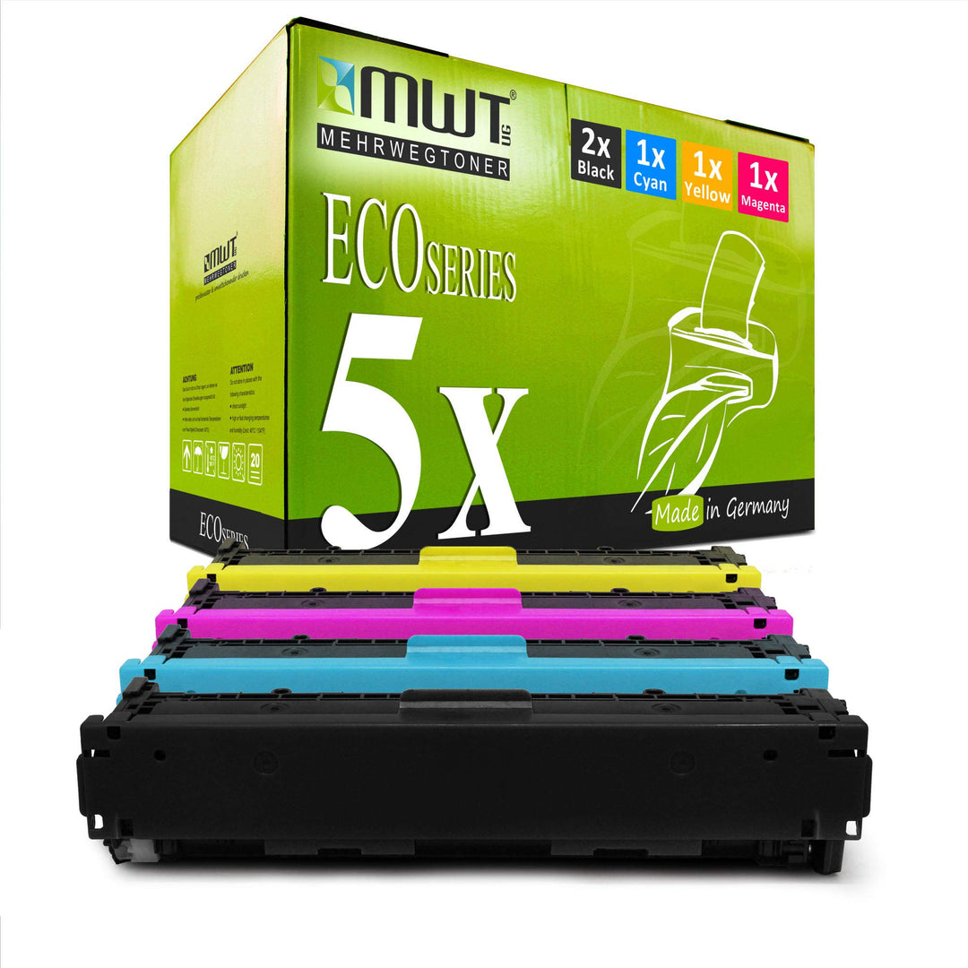 5X Kraft Office Supplies Toner kompatibel für Canon I-Sensys LBP 7100 7110 cw cn ersetzt 731 Schwarz
