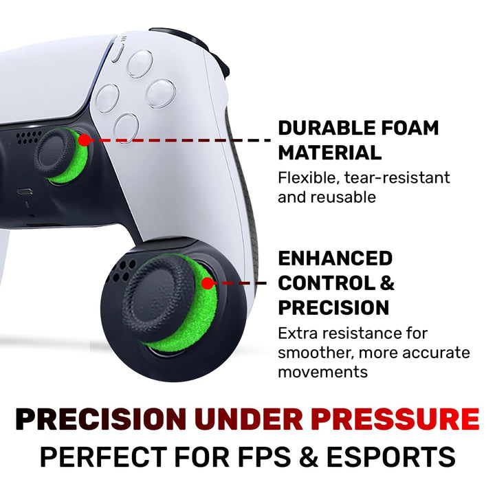 ProFPS PS5 Zubehör - 6x Precision Rings & 2x Mixed PS5 Sticks & PS5 Controller Grip - PS5 Controller