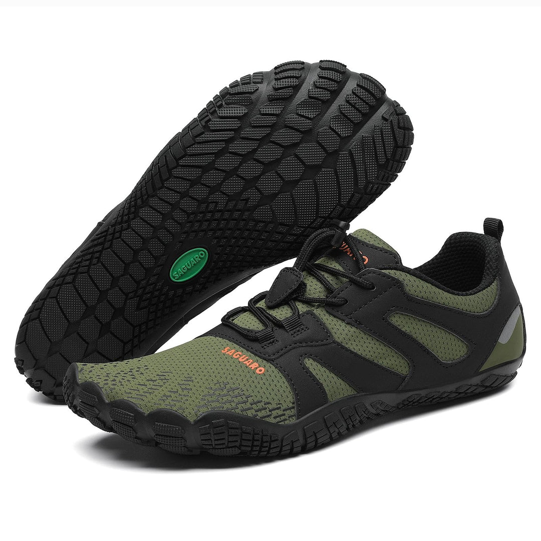 SAGUARO Herren Damen Barfussschuhe Atmungsaktiv Traillaufschuhe rutschfeste Fitnessschuhe 36 EU Arme