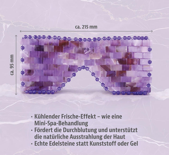 Amethyst-Augenmaske - Edelstein-Augenmaske fürs Gesicht - Wohlfühlhaut, Wellness, Beauty, Gesicht au