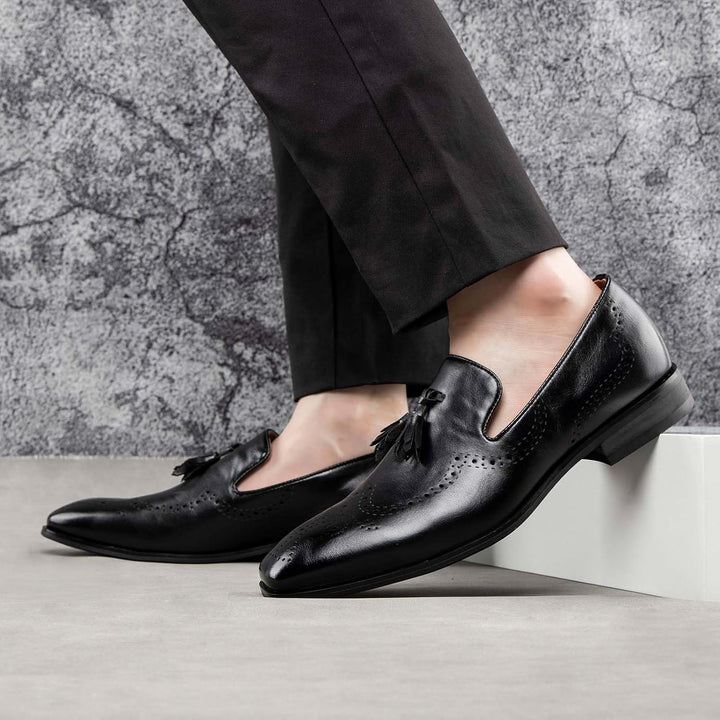 MEIJIANA Herren Mokassins Klassische Herren Anzug Schuhe Elegante Schuhe Leder Sommer Freizeitschuhe