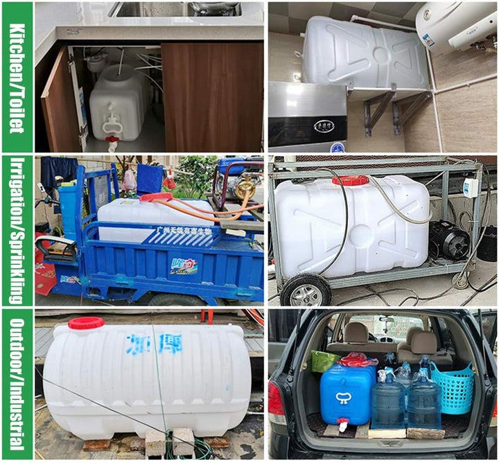 Trinkwasserkanister 28/45L/70L/140L/190L Wassertank, Plastikeimer, Rechteckiger, Verdickter Wassertu