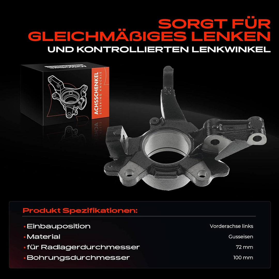 Achsschenkel Vorne Links für Doblo 119 Doblo Cargo 223 2005-2010 51853624