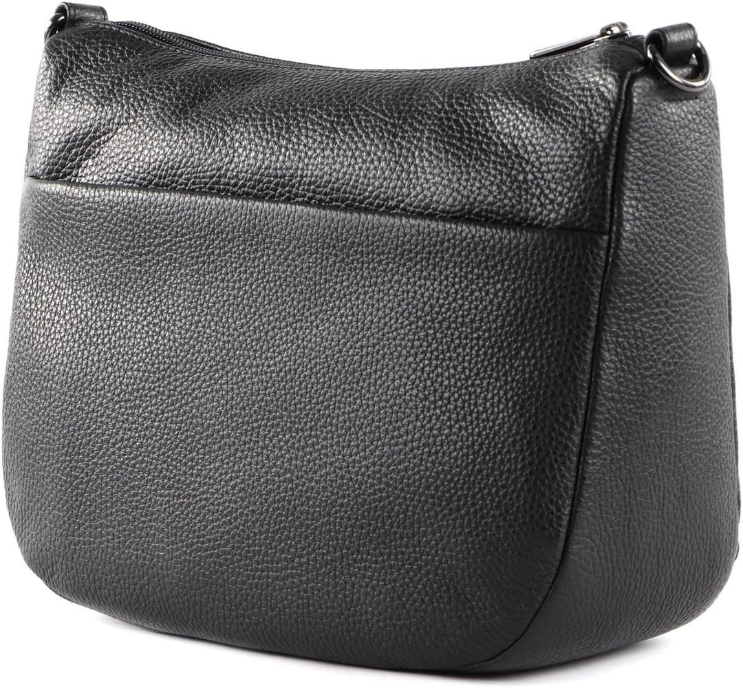 Mandarina Duck Damen Mellow Leather HOBO Schwarz, Schwarz