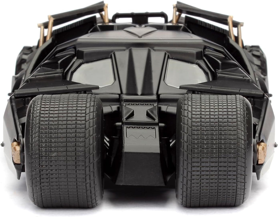 Jada Toys 253215005 The Dark Knight Batmobil, hochdetailiertes 1:24 Modellauto inkl. Batman Figur, C
