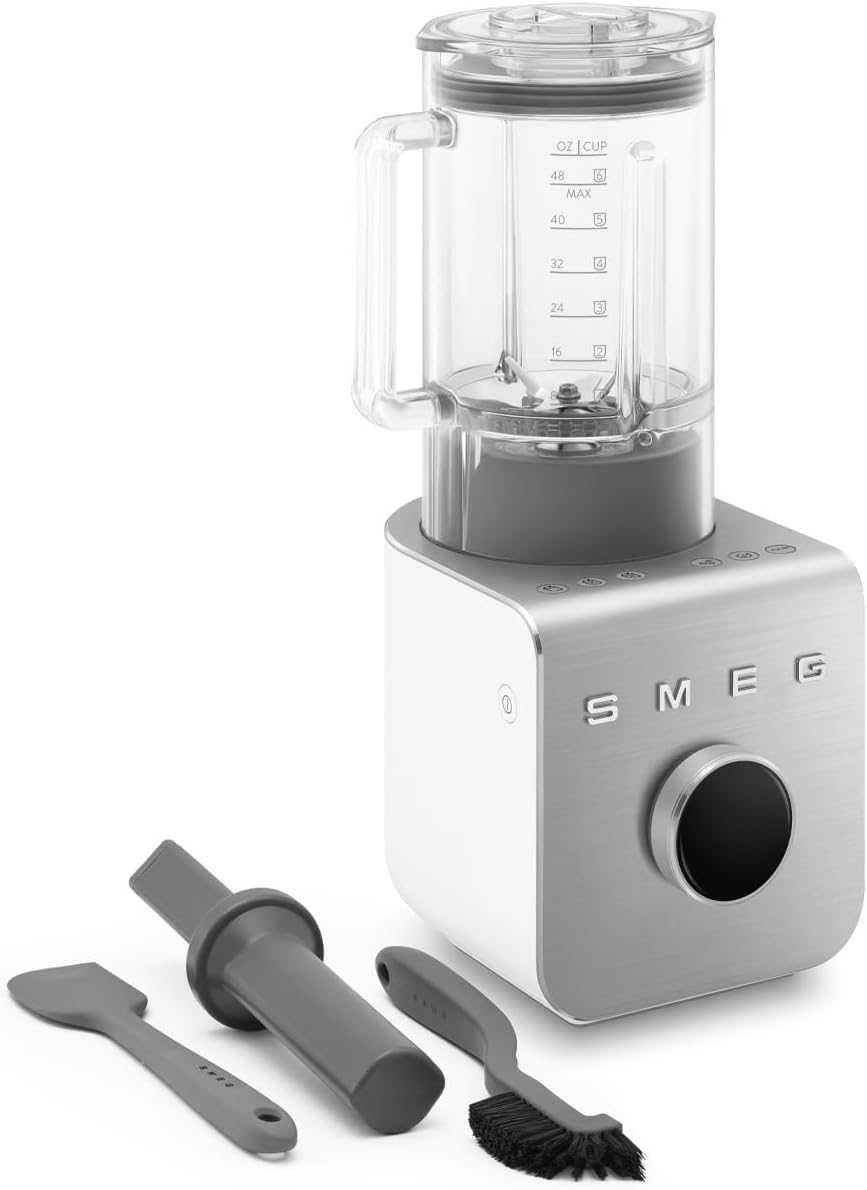 SMEG, Hochleistungsmixer BLC01WHMEU, 5 voreingestellte Programme, 9 manuelle Geschwindigkeitsstufen,