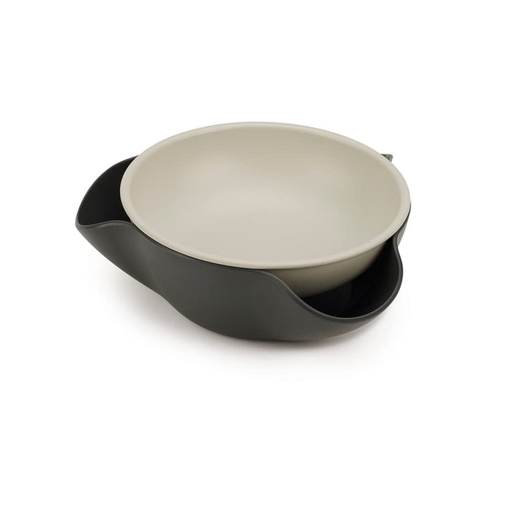 Joseph Joseph Double-Dish Servierschale für Oliven, Nüsse, perfekt für Aperitifs, Grey, Pistazie