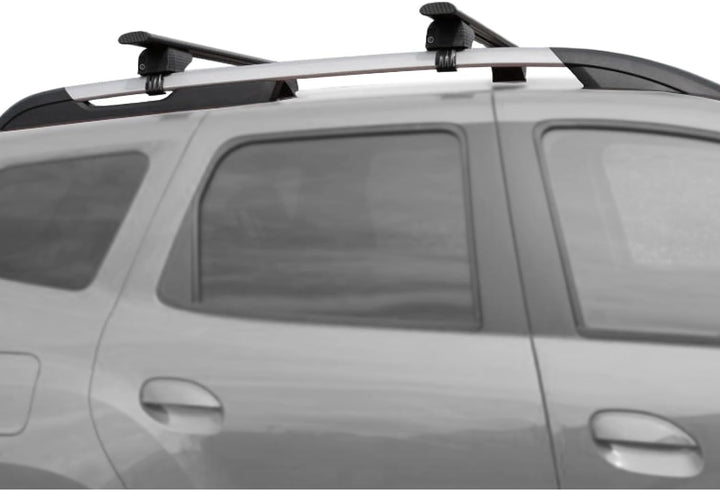 Dachträger passend für Renault Koleos ab 2008-2016 offene Dachreling 125 cm Schwarz, Querträger, Dac