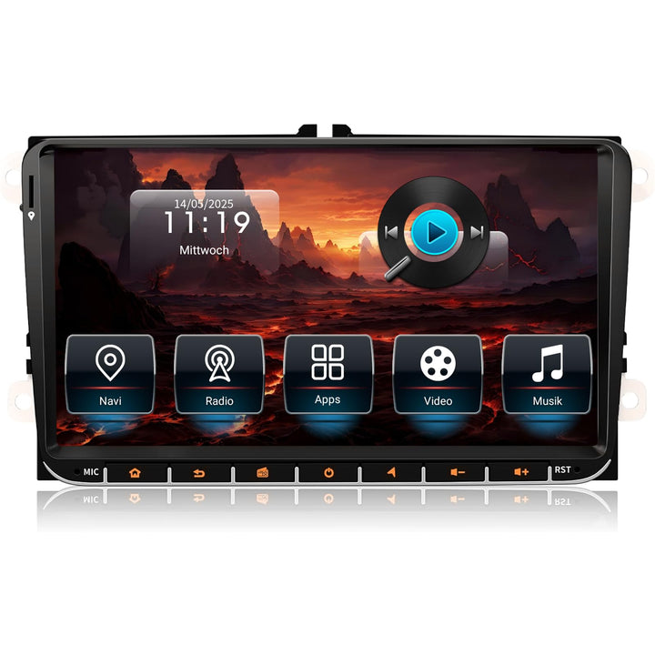 Autoradio für VW Golf 5 6 T5 Polo Sharan Passat Tiguän,[Android 13.0 4GB+64GB 2.0Ghz] CAWELL 9 Zoll