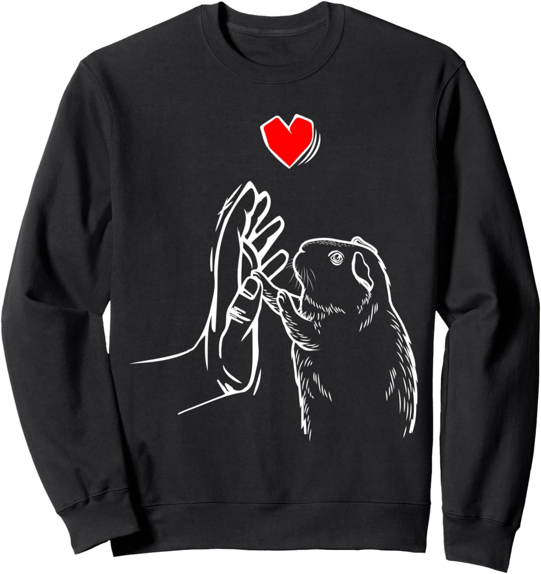 Hamster Liebe Goldhamster Zwerghamster Mädchen Frauen Sweatshirt