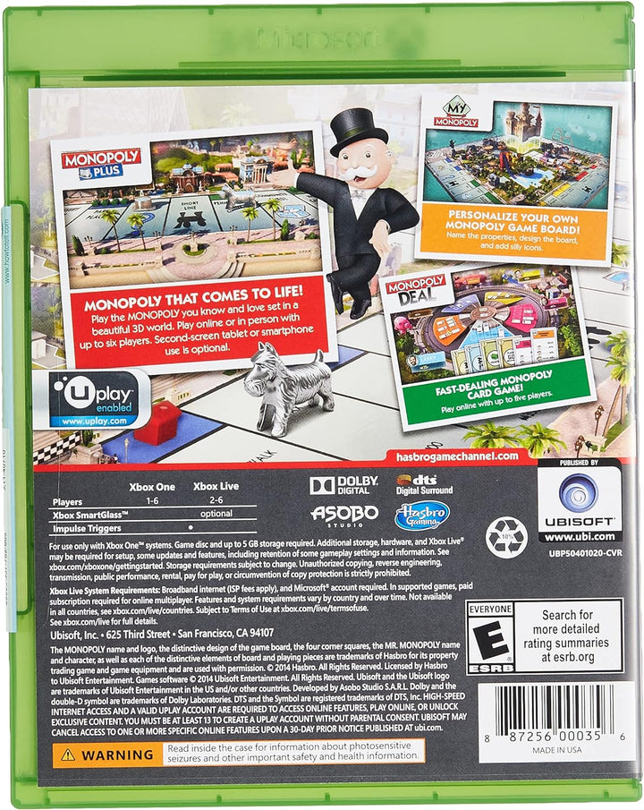 Monopoly Family Fun Pack - Xbox One Standard Edition by Ubisoft