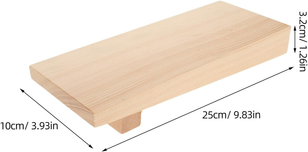 DOITOOL Geta-Servierplatten für Sushi: Sashimi-Platte aus Holz – Serviertablett aus Holz – Schneideb