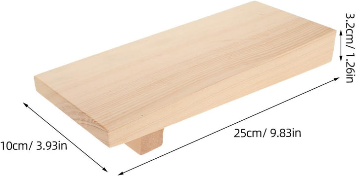 DOITOOL Geta-Servierplatten für Sushi: Sashimi-Platte aus Holz – Serviertablett aus Holz – Schneideb