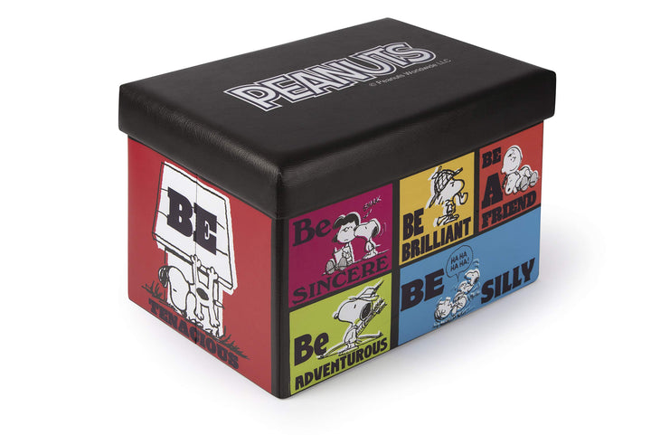 Excelsa Aufbewahrungsbox mit Sitzfläche Peanuts, Mehrfarbig, 38 x 32 x 32 cm
