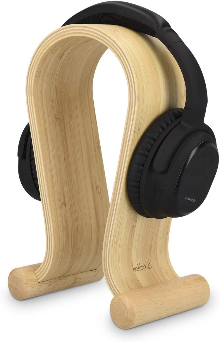 kalibri Kopfhörerhalter Kopfhörerständer Universal Holz - Kopfhörer Halter Headset Halterung - On Ea