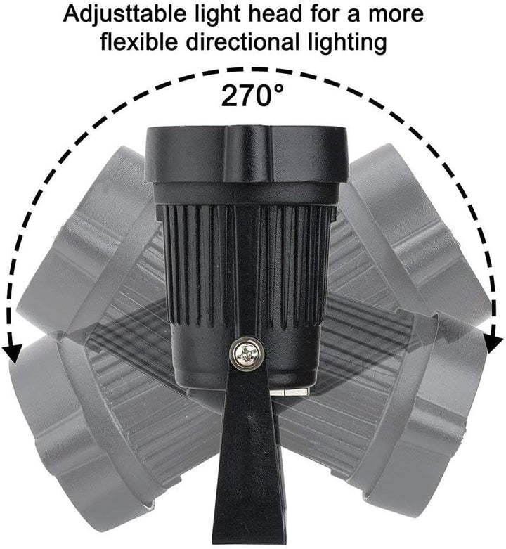 4 PCS 5W COB LED Gartenleuchte mit Erdspiess Gartenstrahler IP65 wasserdicht 85-265V/AC für Garten,