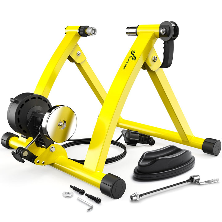 Sportneer Rollentrainer Fahrrad - Magnetischer Rollentrainer für 26-28" &amp; 700C Schnellspanner Vorder