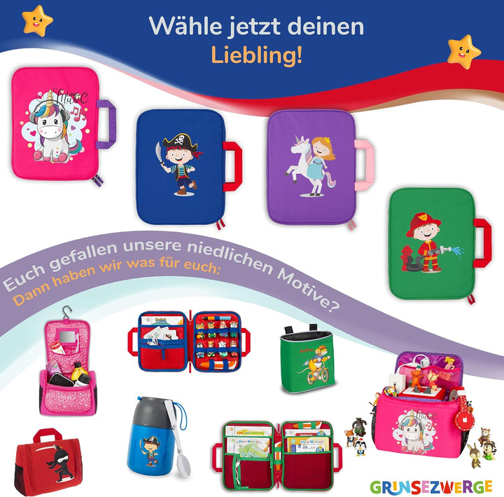 Tasche für Edurino &amp; Tonies Figuren im Paolo Pirat Design in Blau I Aufbewahrung für Edurino Stift,