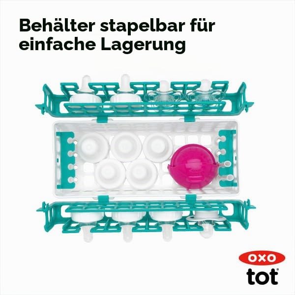 OXO Tot Geschirrspülkorb, Blaugrün Teal, Teal