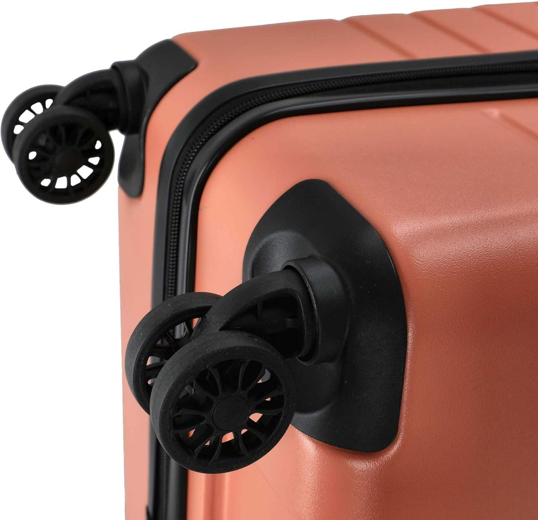 Line - 4-Rollen-Trolley M 67 cm 3er Koffer-Set (S/M/L) Koralle, 3er Koffer-Set (S/M/L) Koralle