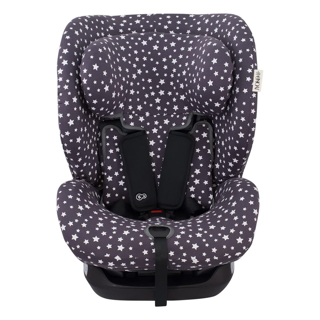 JYOKO KIDS Bezug für Autositz kompatibel mit Kinderkraft Myway, aus Baumwolle (Winter Sky), Winter S