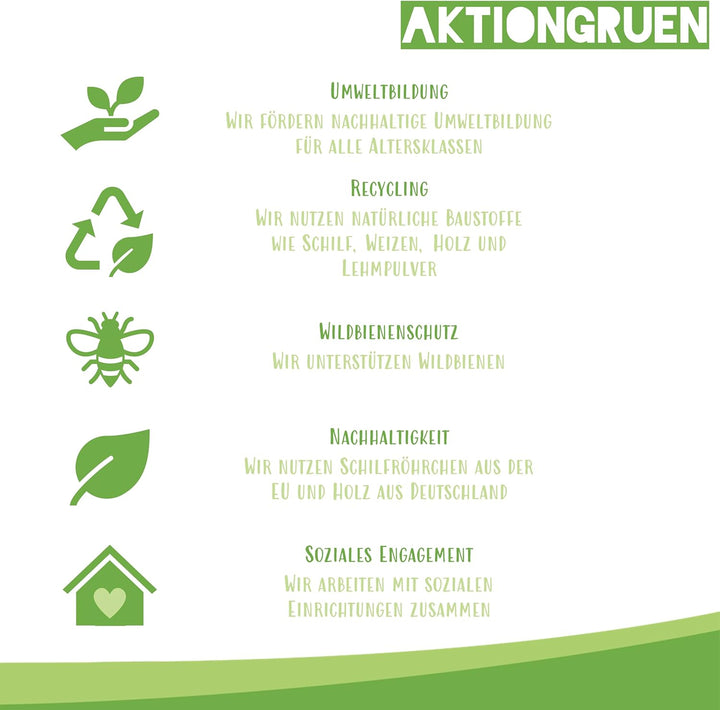 Schilfröhrchen für Insektenhotels, Länge 12 cm, Durchmesser 3-10 mm, ca. 400 Stück, Röhrchen aus der