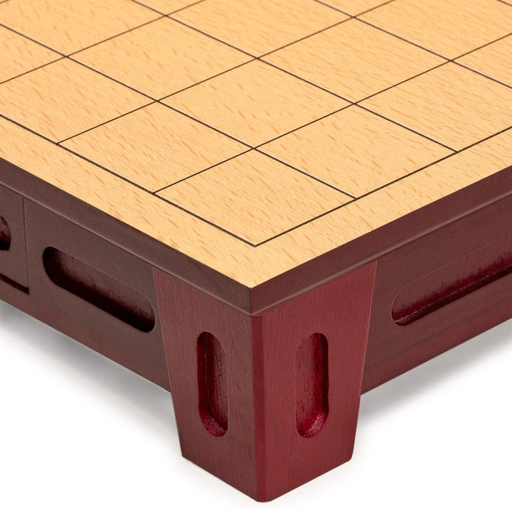 Yellow Mountain Imports Japanisches Shogi Schach-Set – Holzspielbrett mit Schubladen und Traditionel