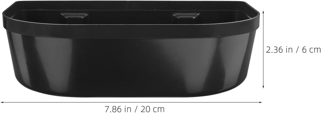 MAGICLULU Wasserauffangschale für Eismaschinen Wasserwanne aus Kunststoff Schwarz Platzsparendes Ers