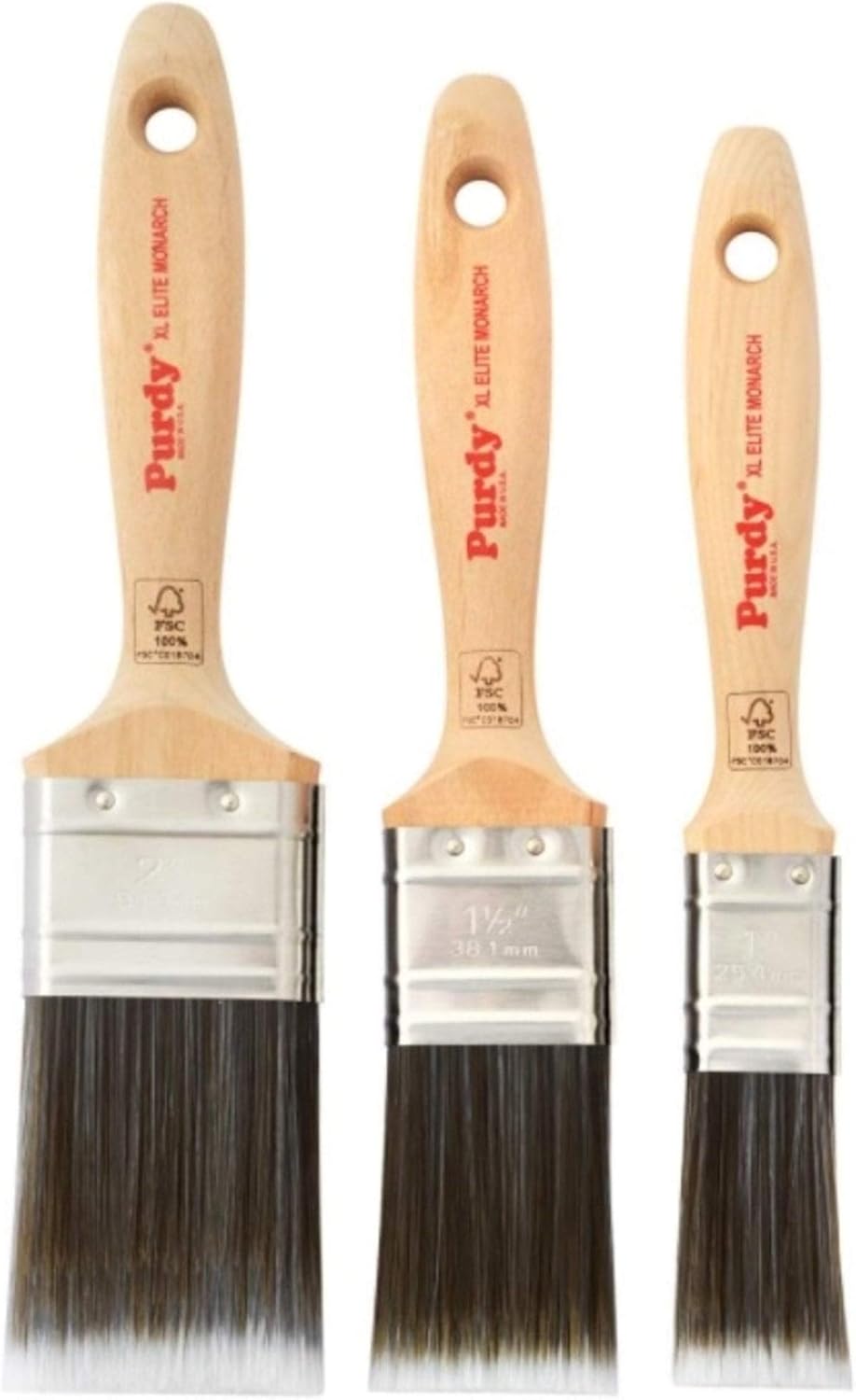 Purdy Monarch Elite Farbpinselset, 3 Pinsel, Monarch Elite