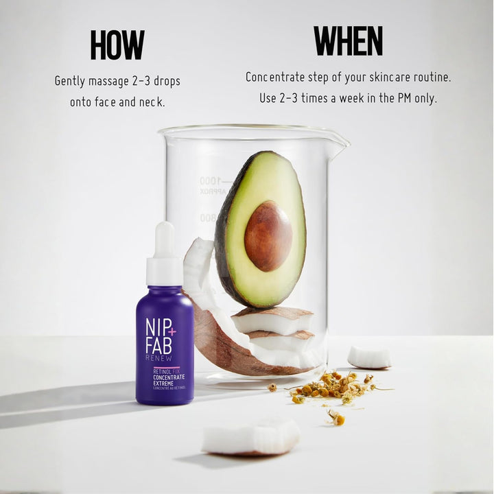 Nip+Fab Retinol Fix Concentrate Extreme 10% - Next-Generation Solution for Youthful Skin with Time-R