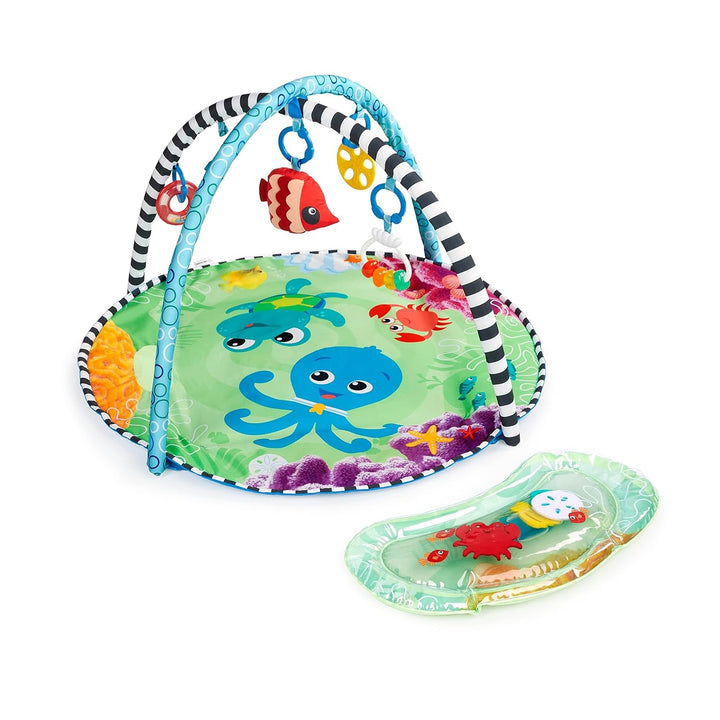 Baby Einstein - Sea Floor Explorers, 2-in-1-Wassermatte, tragbar, 5 herausnehmbare Spielzeuge, 4 Spi