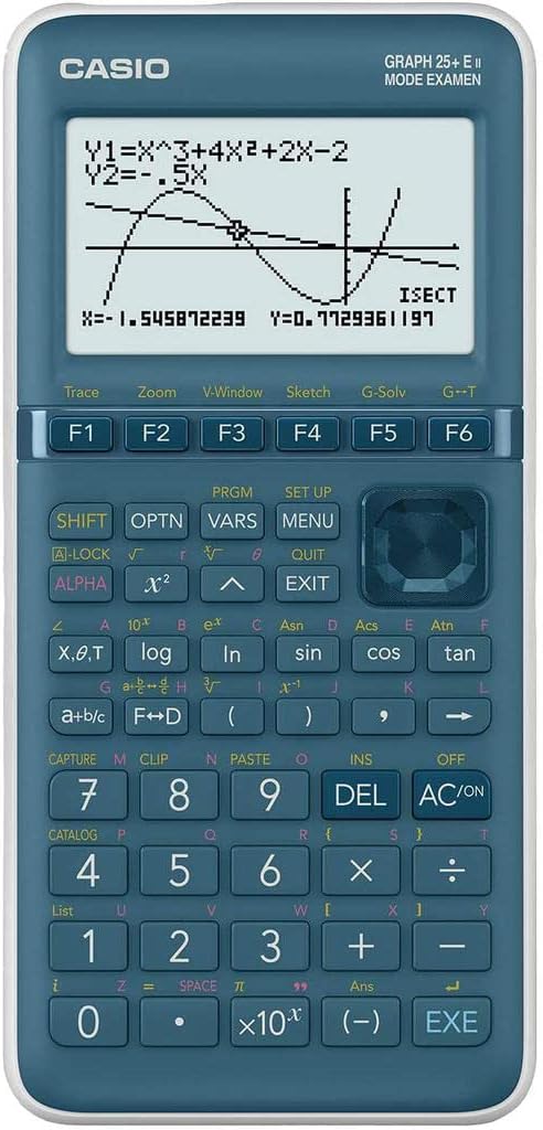 CALCUSO Sparkpaket: Casio Graph 25 E II + WYNGS Schutztasche schwarz + Erweiterte Garantie von CALCU