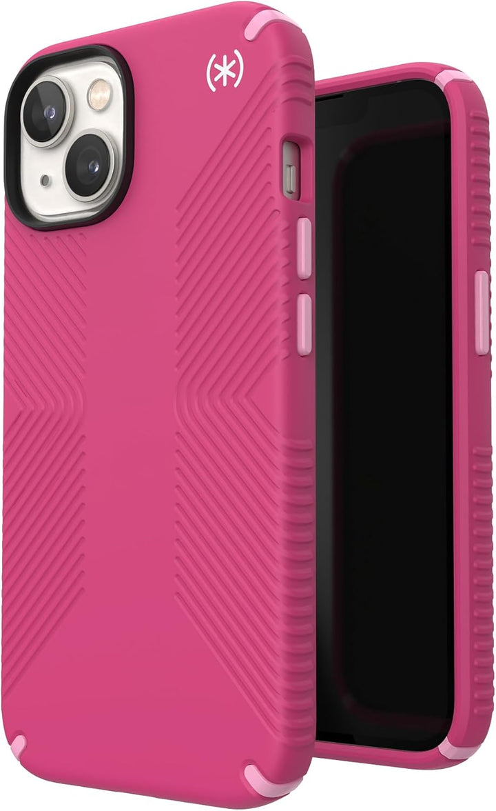 Speck Presidio Grip 2 Case für Apple iPhone 14 / iPhone 13 Digital pink Digital Pink/Blossom Pink/We