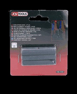 KS Tools 150.1191 Ersatz Steine, 3 Stück, Länge: 51, für 150.1190
