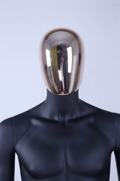 Eurohandisplay schöne abstrakte schwarz Matt lackierte Schaufensterpuppe DM1-8D Galvanik Kopf und Hä